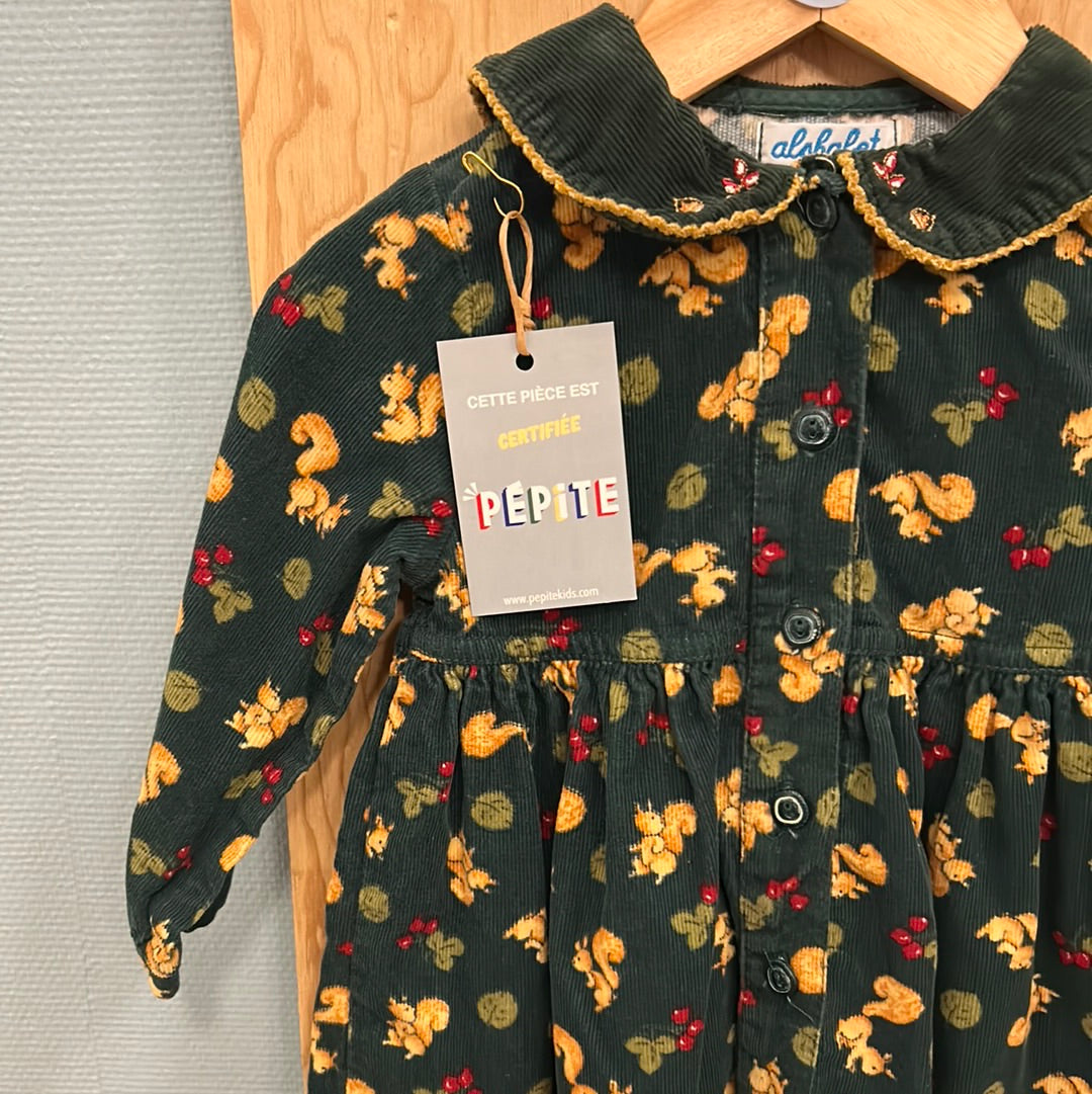 Robe velours écureuil