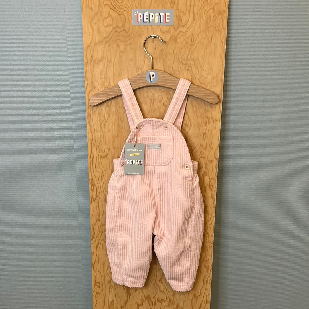 Salopette rose pastel