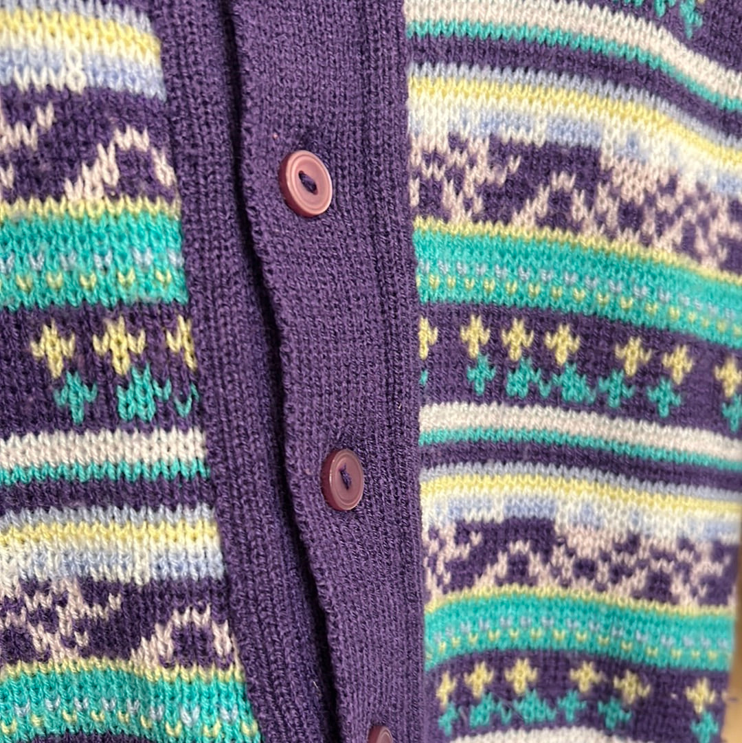 Pull jacquard violet