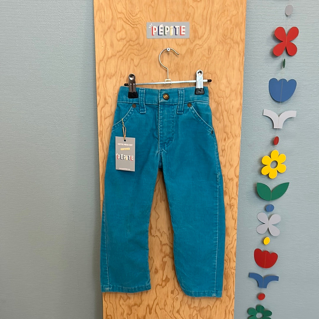 Pantalon velours OshKosh turquoise