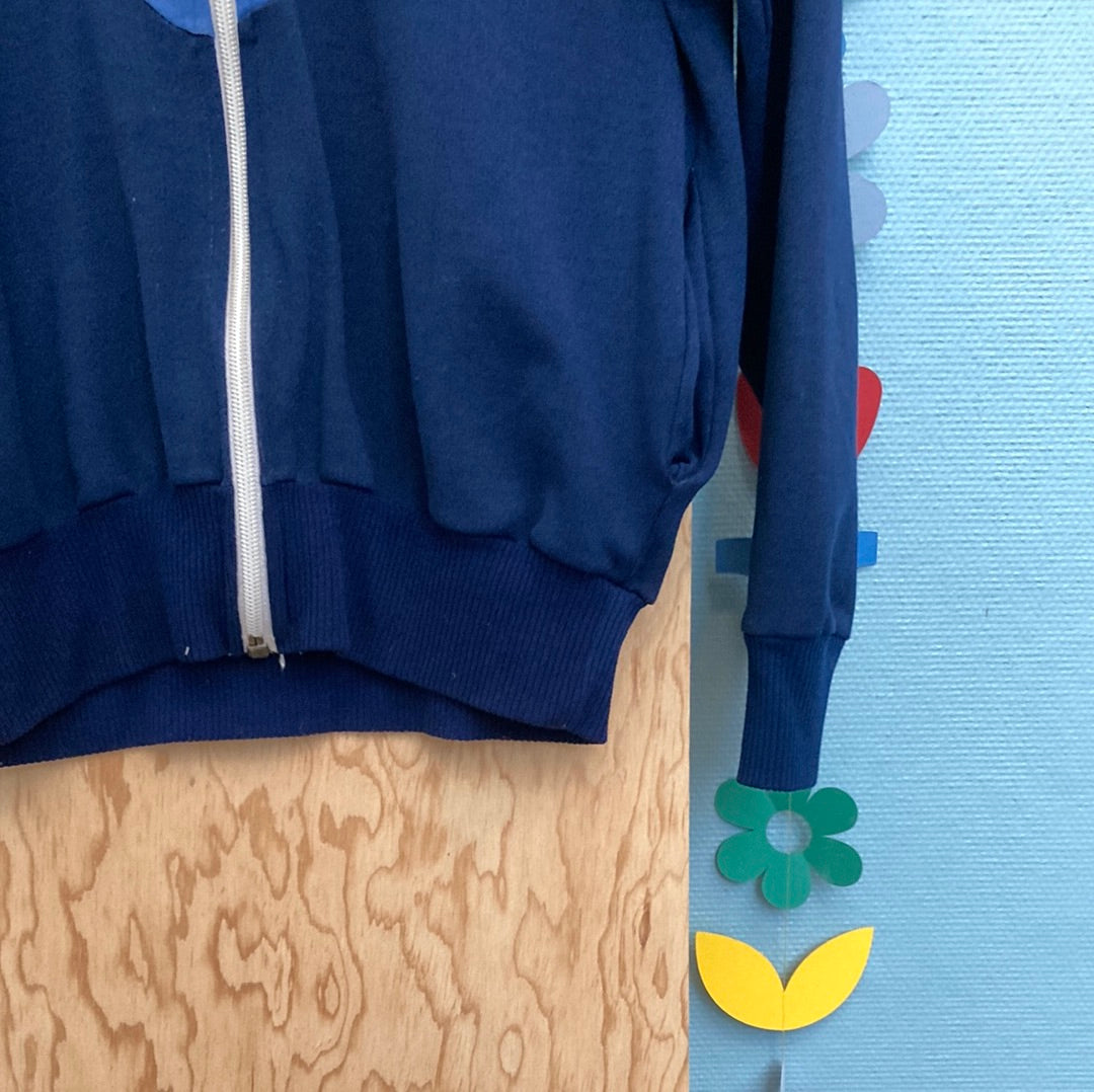 Veste 70s bleue