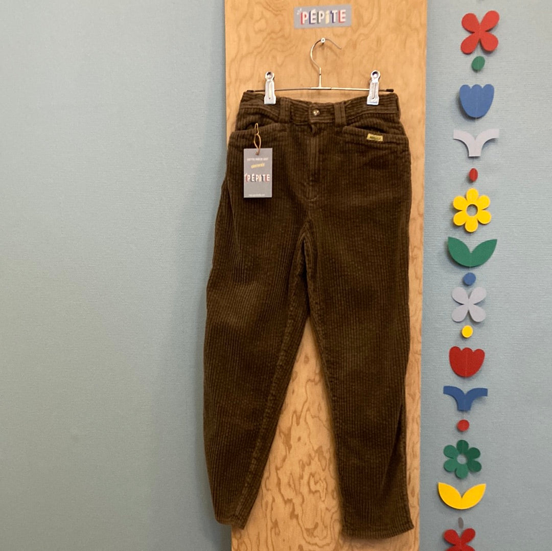 Pantalon velours marron