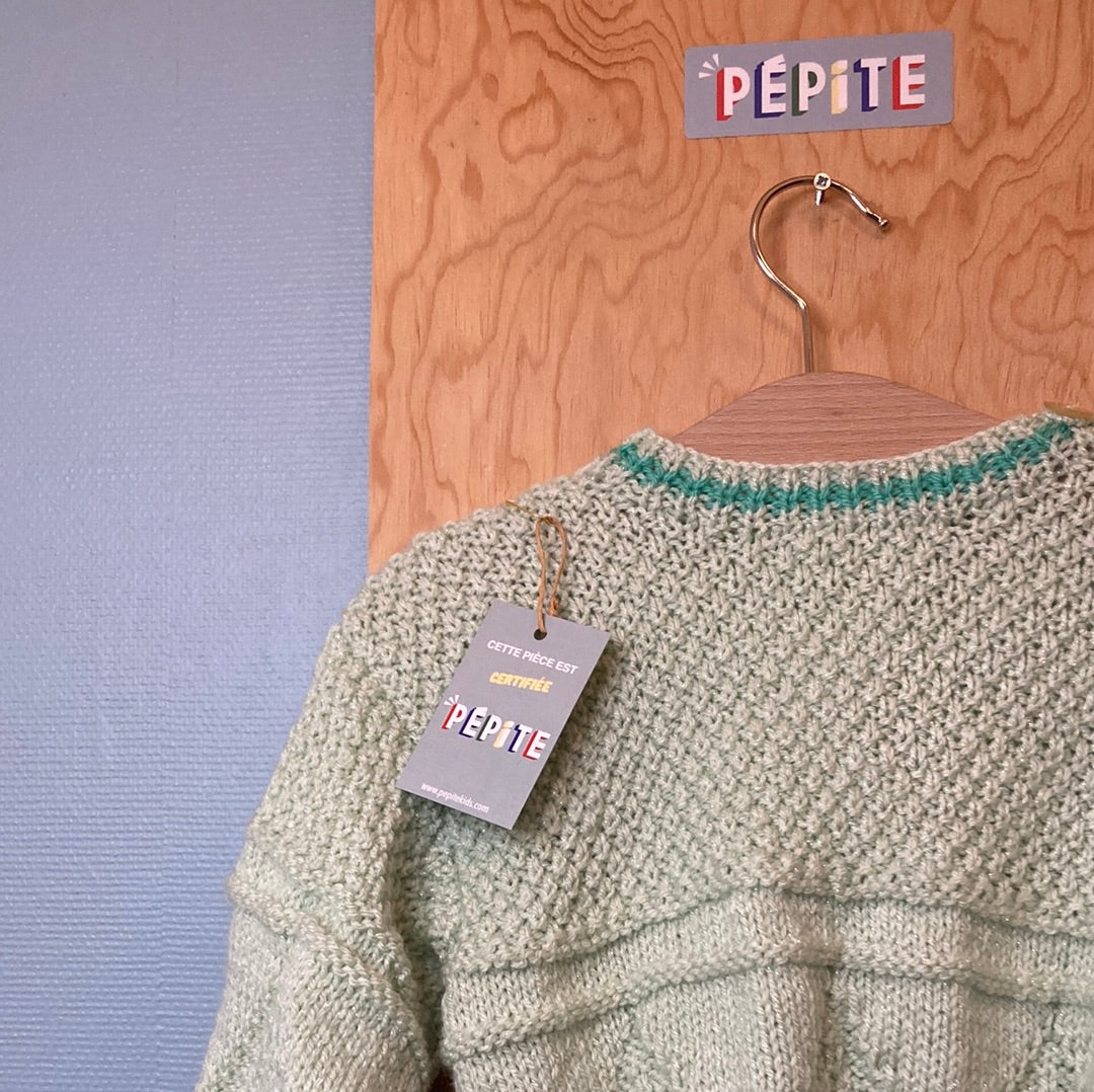 Pull vert pastel