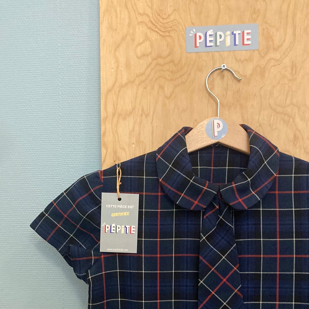 Robe écolière à carreaux