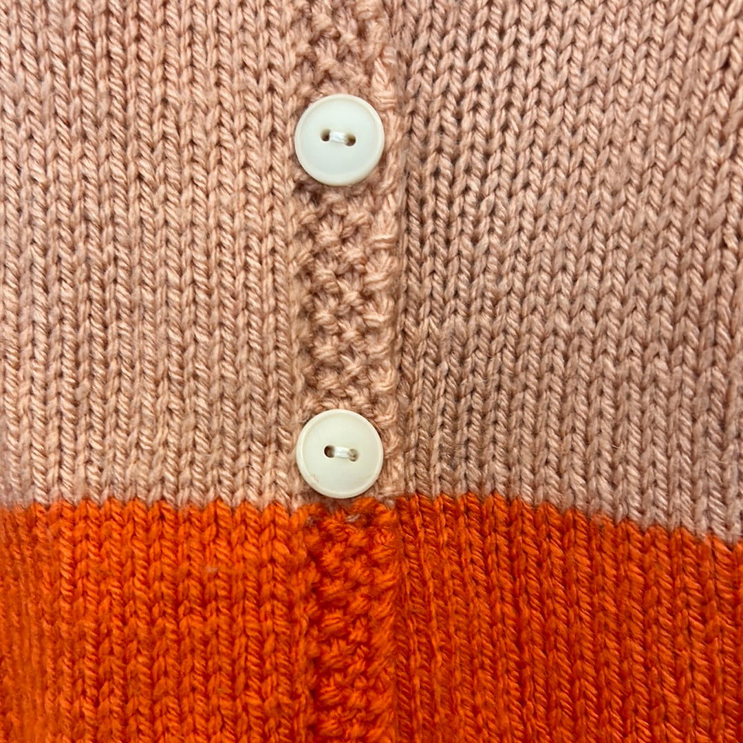 Gilet cache-cœur orange