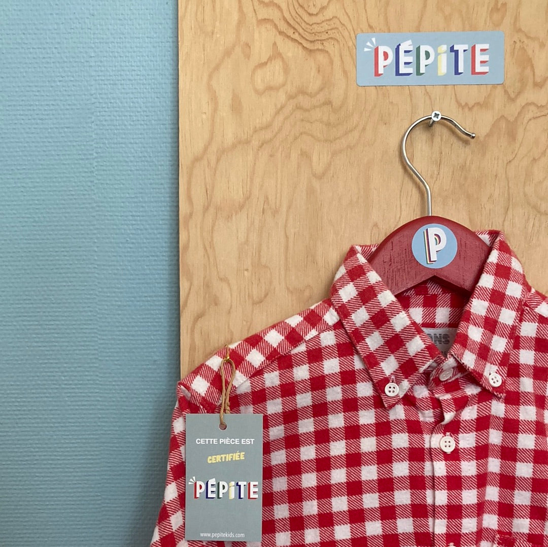 Chemise vichy rouge