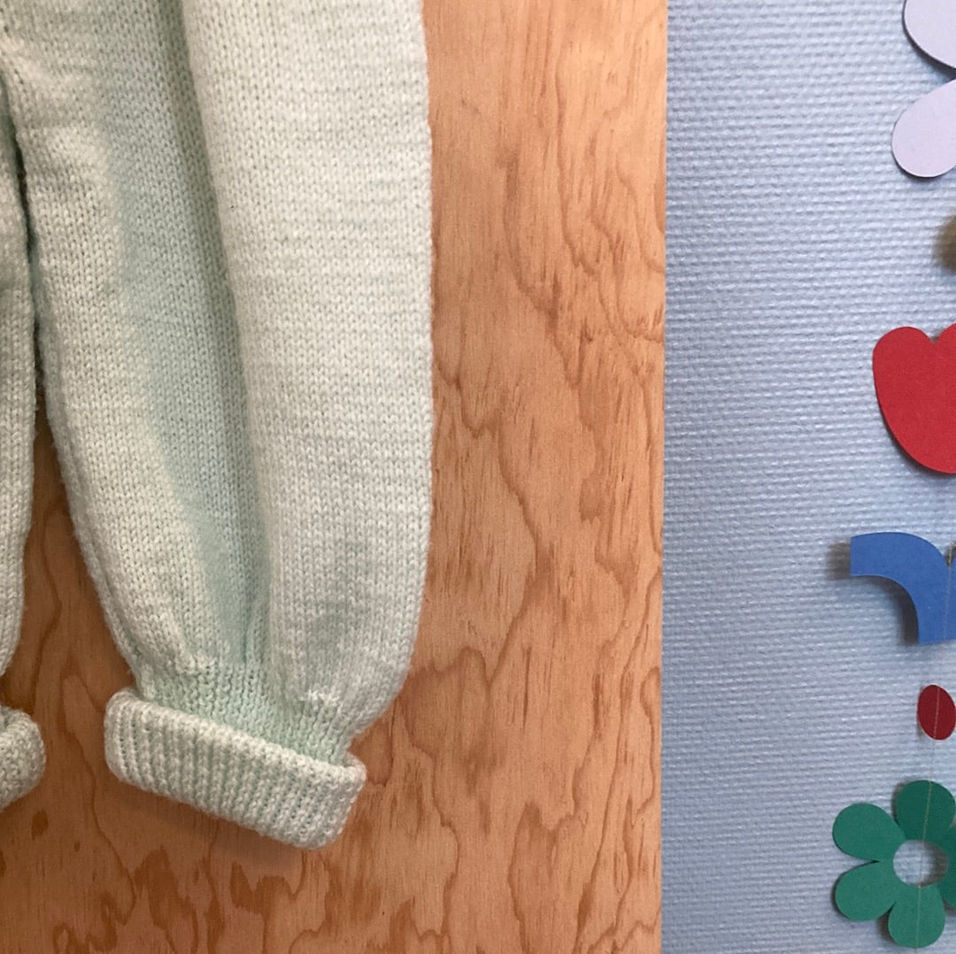 Pantalon à bretelles en laine