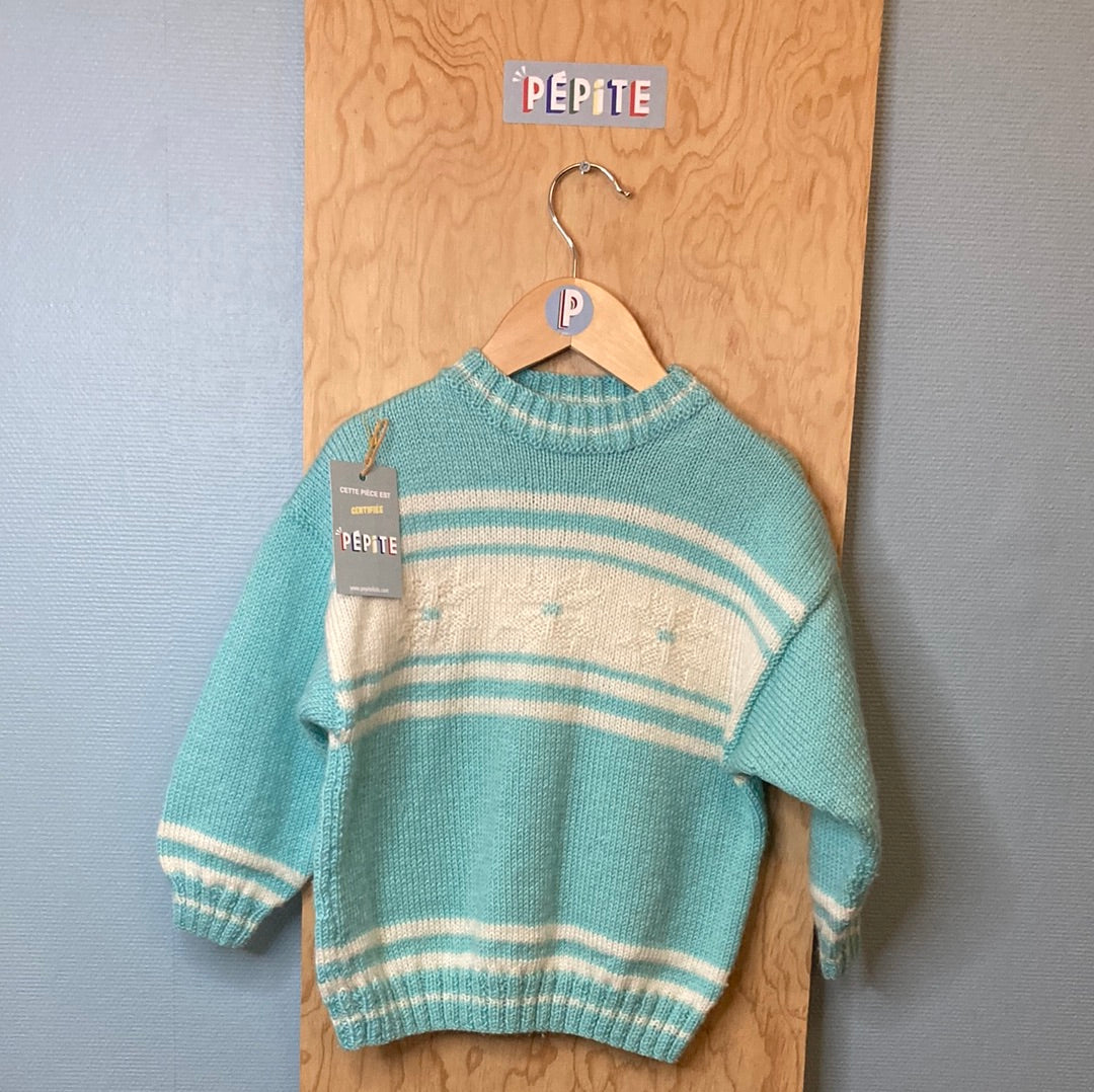Pull bleu pastel