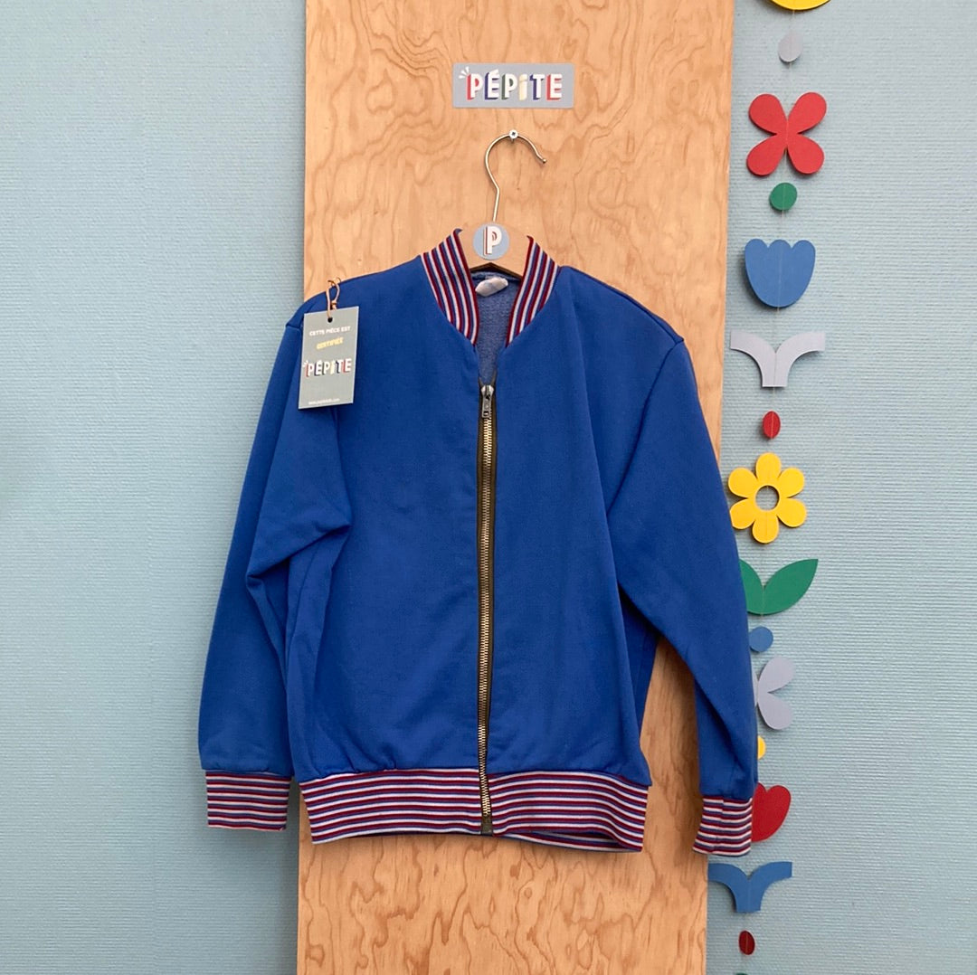 Veste 70s bleue