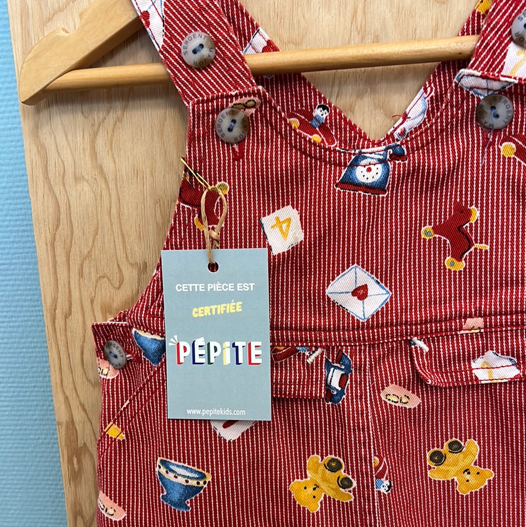 Salopette milleraie motif