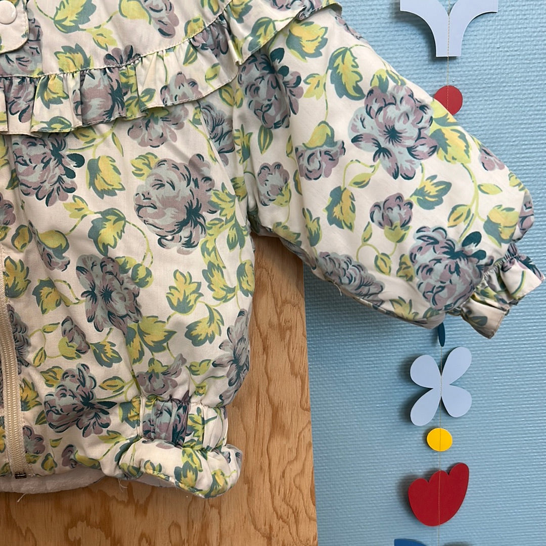 Manteau doublé fleuri