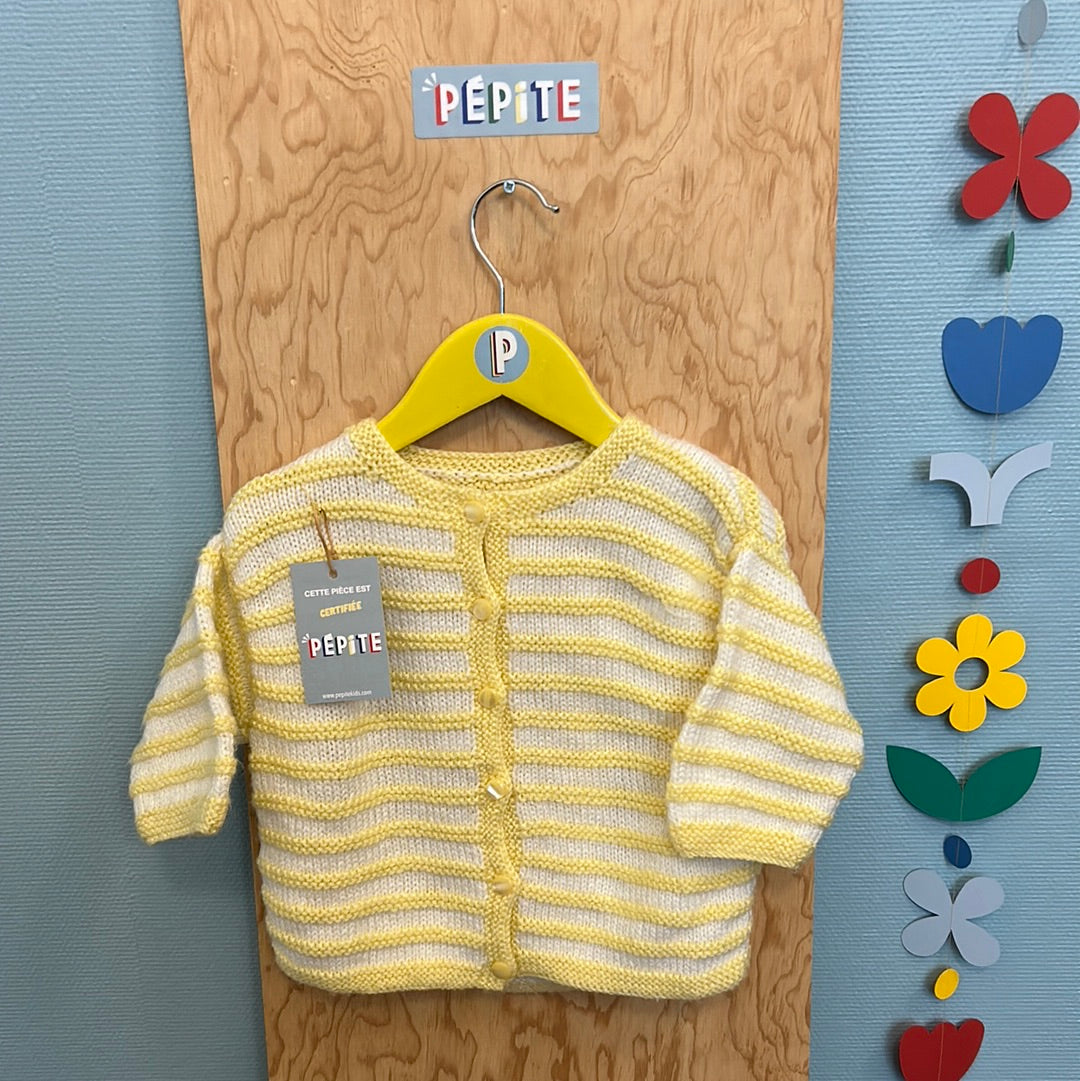 Gilet jaune pastel