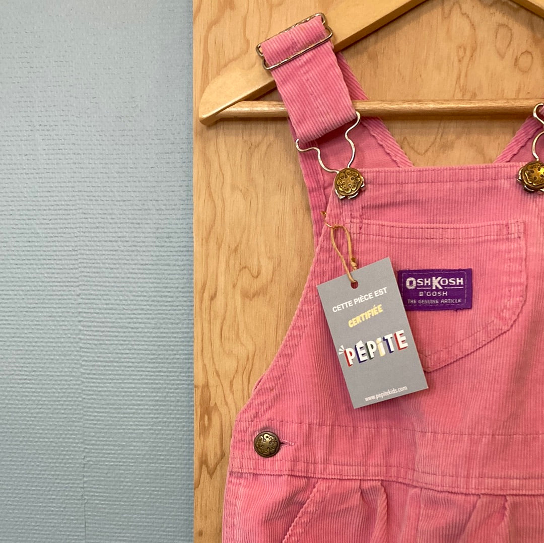Salopette OshKosh velours rose