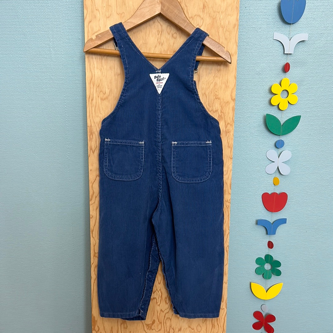Salopette Oshkosh velours côtelé bleu