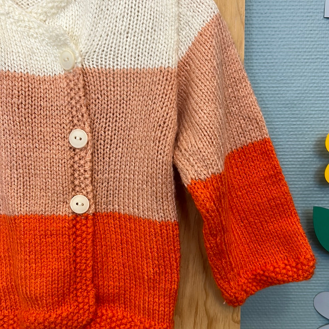 Gilet cache-cœur orange
