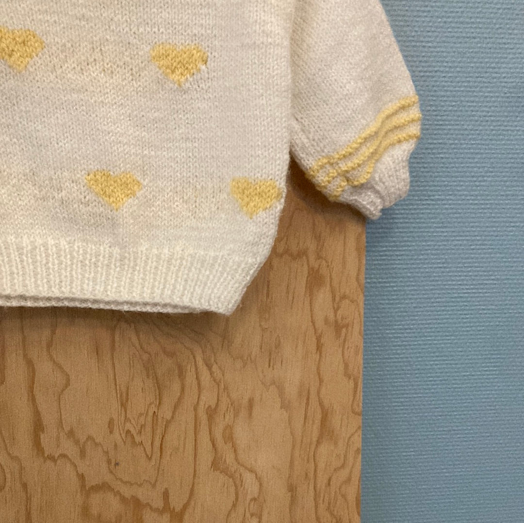 Pull coeur pastel