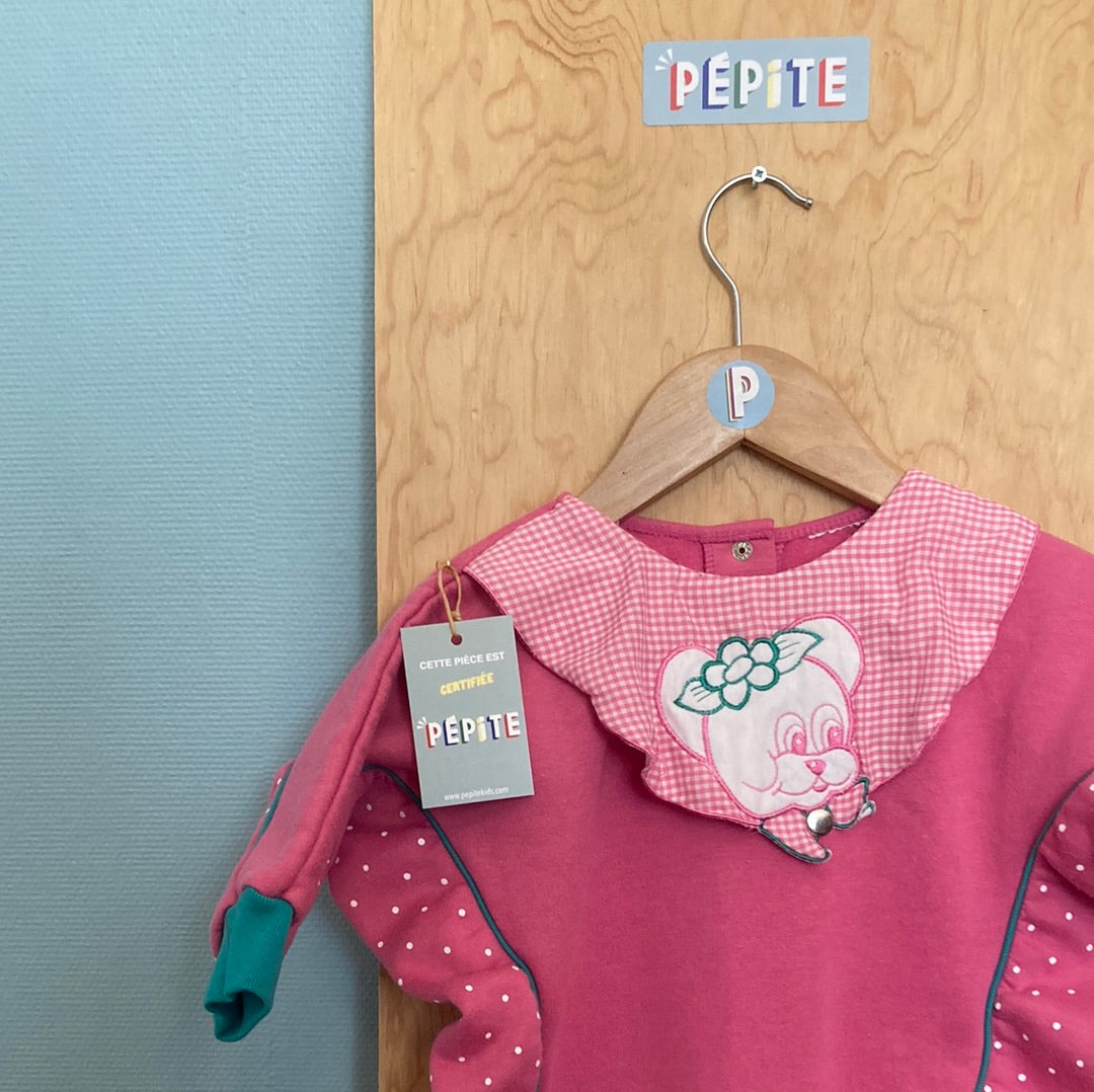 Pyjama oversize rose bonbek