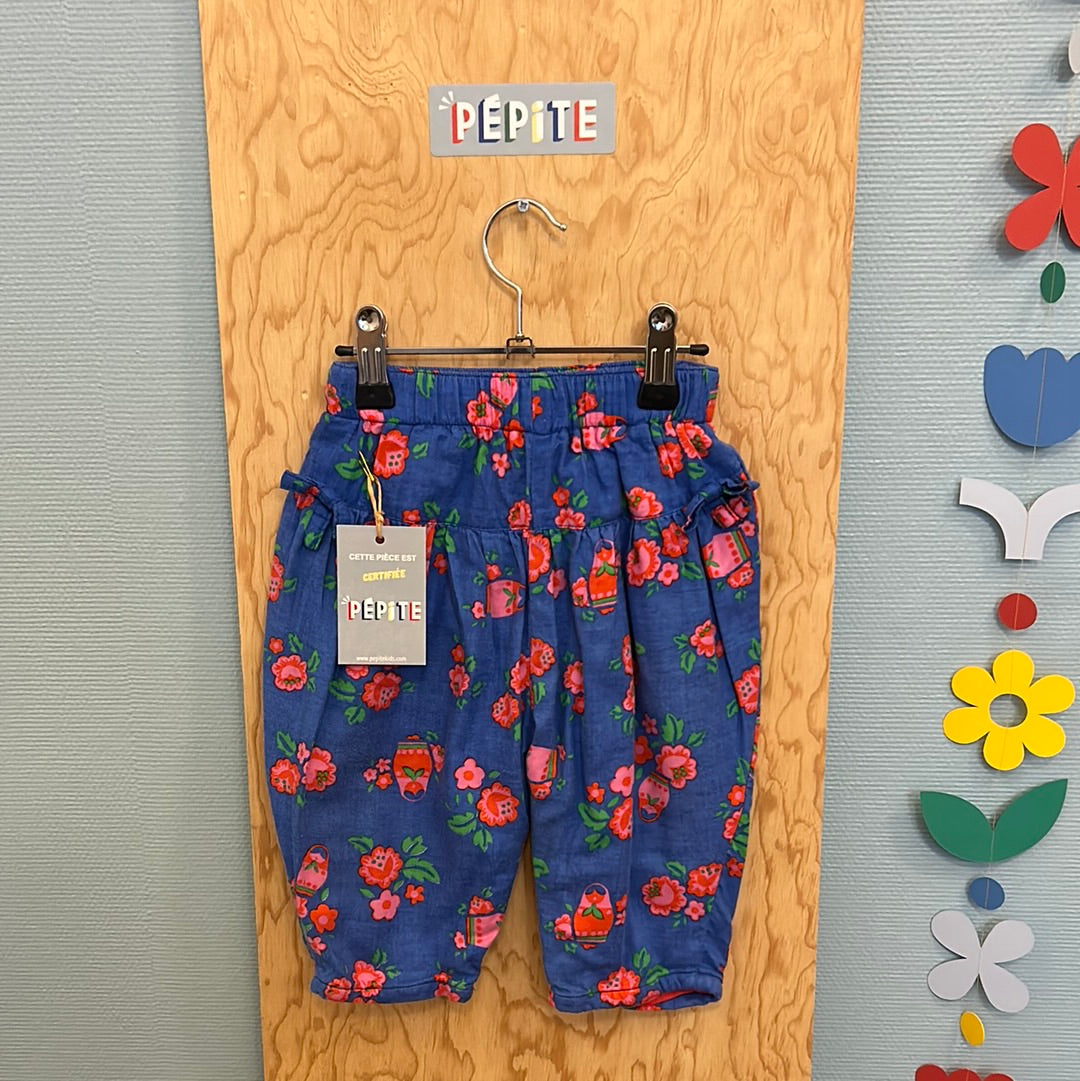 Pantalon à fleurs