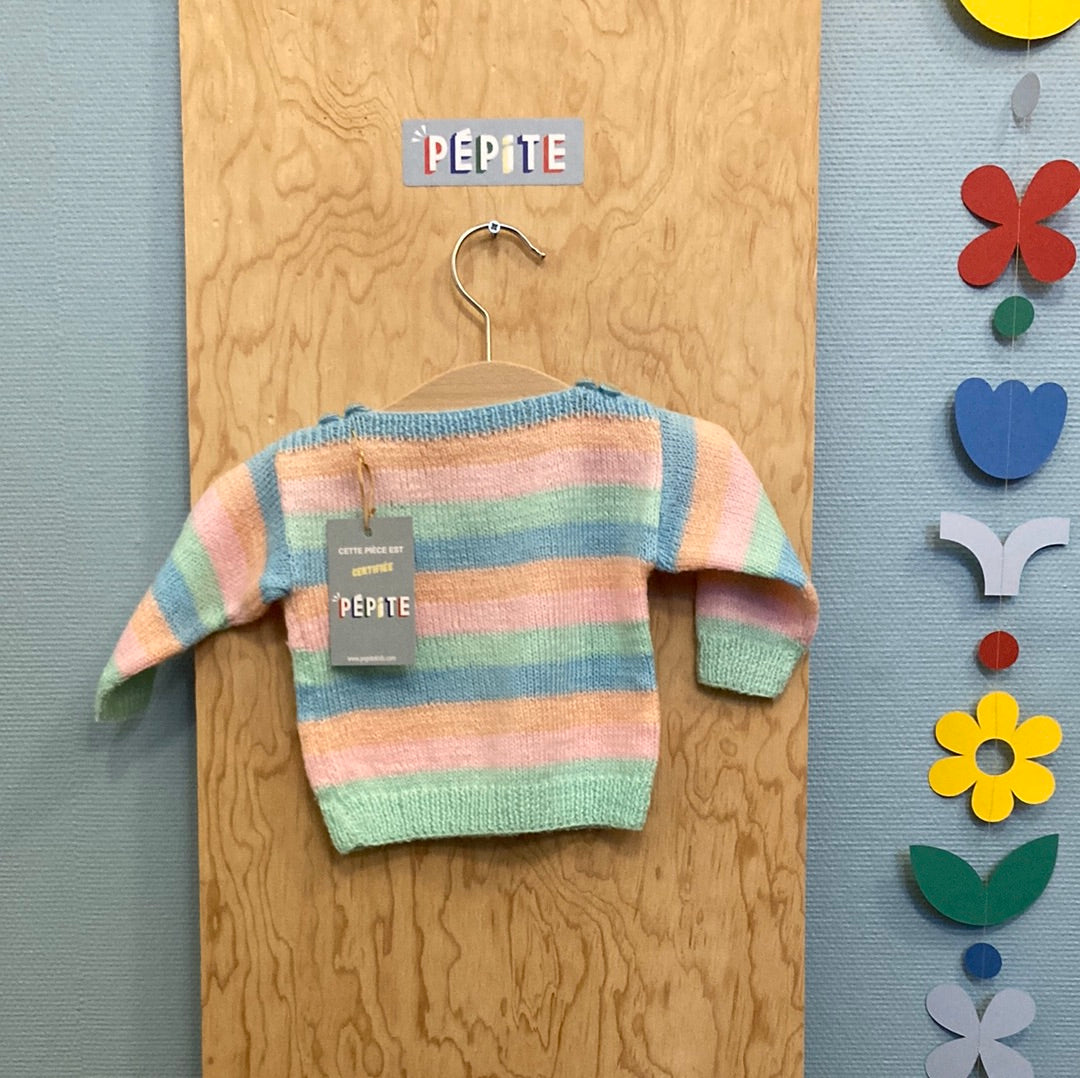 Pull pastel multicolore
