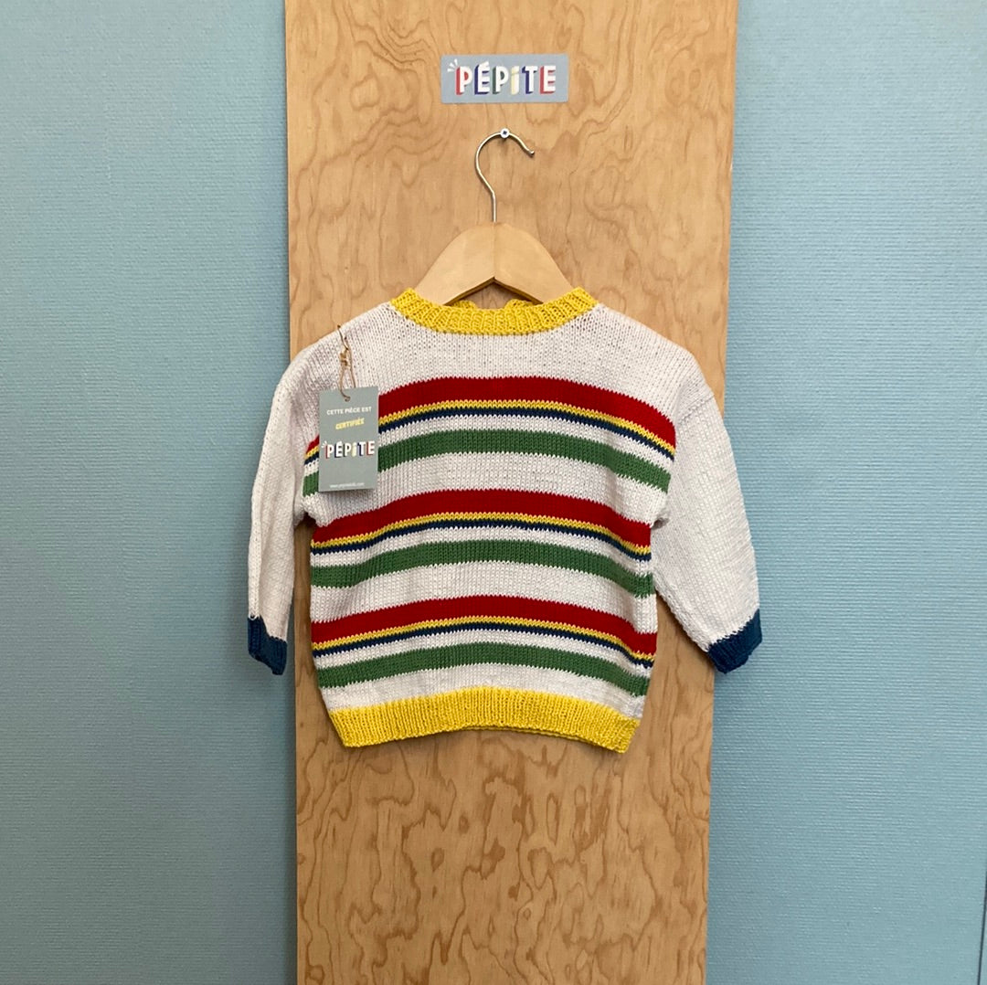 Pull rayé de Joëlle multicolore