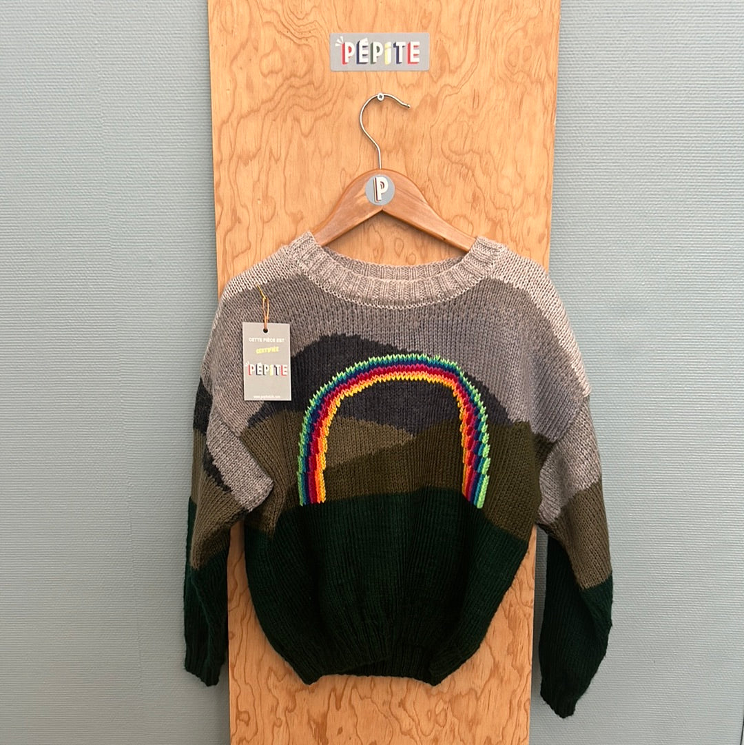 Pull paysage-arc en ciel