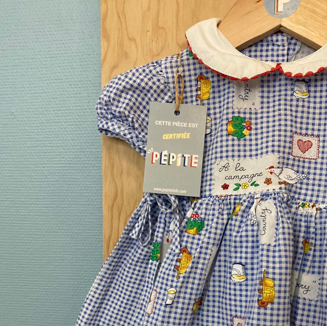 Robe vichy animaux