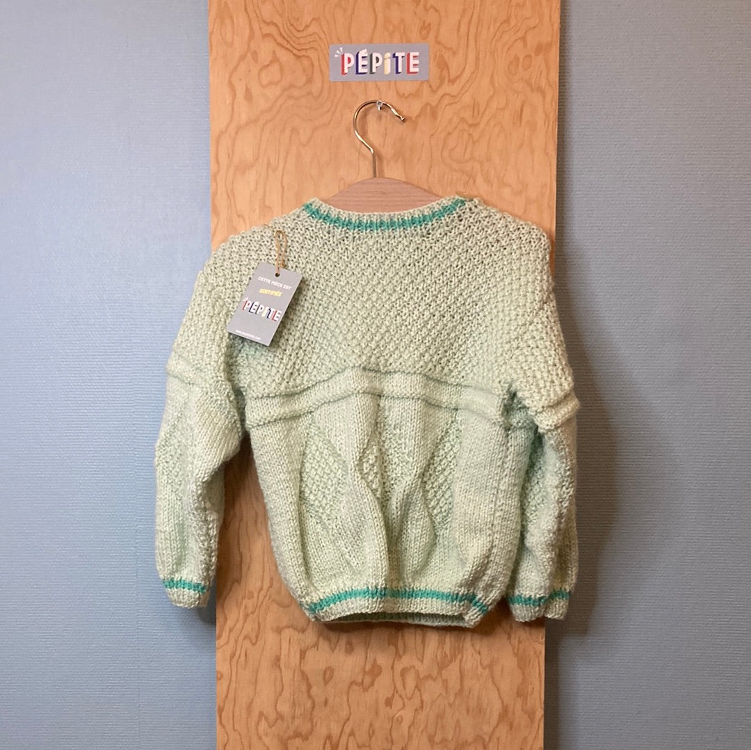 Pull vert pastel