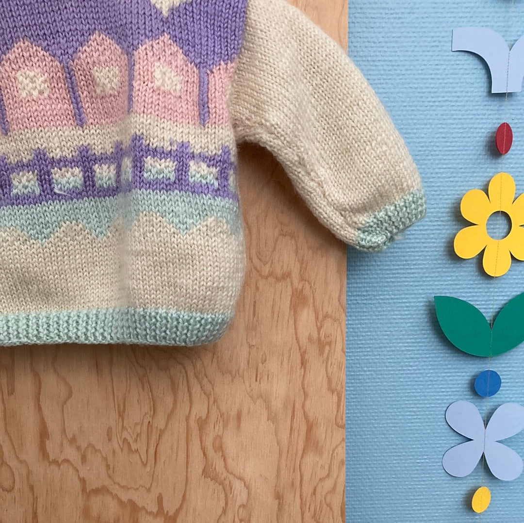 Pull maison pastel