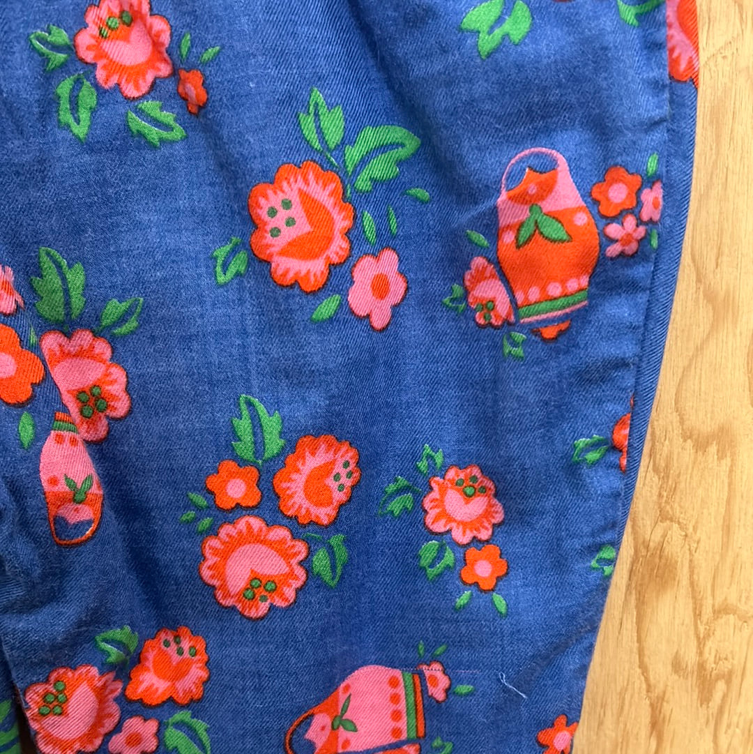 Pantalon à fleurs