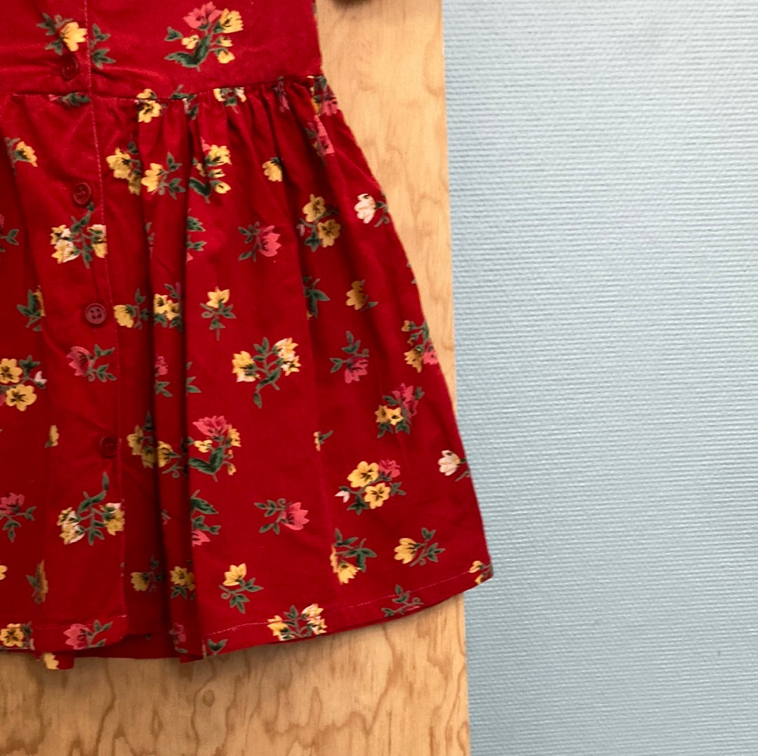 Robe fleurie rouge
