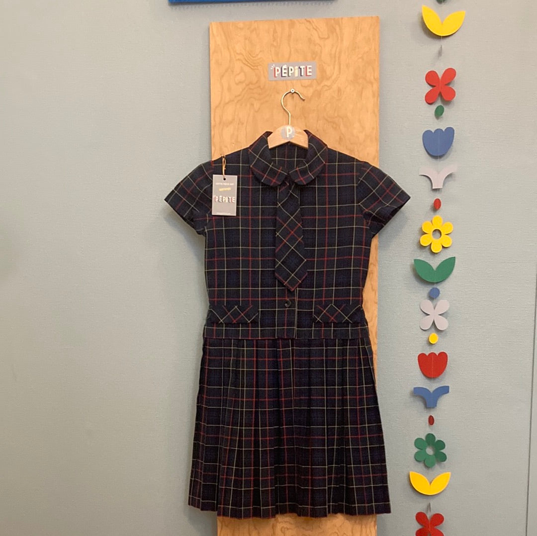 Robe écolière à carreaux