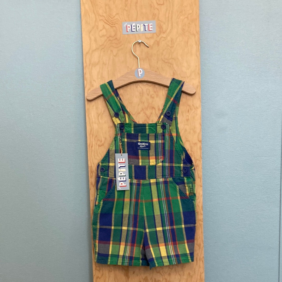 Salopette courte OshKosh tartan