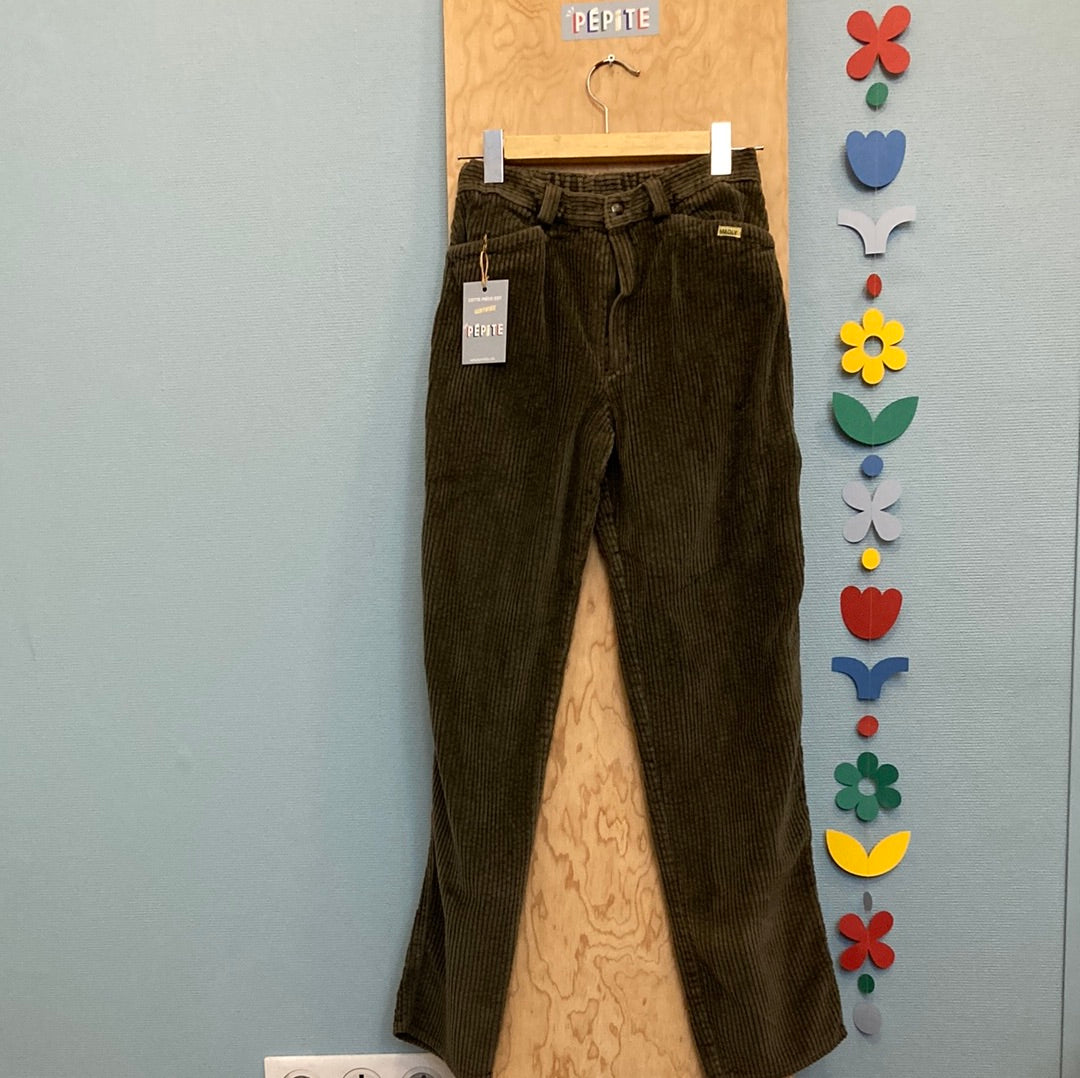 Pantalon velours gris