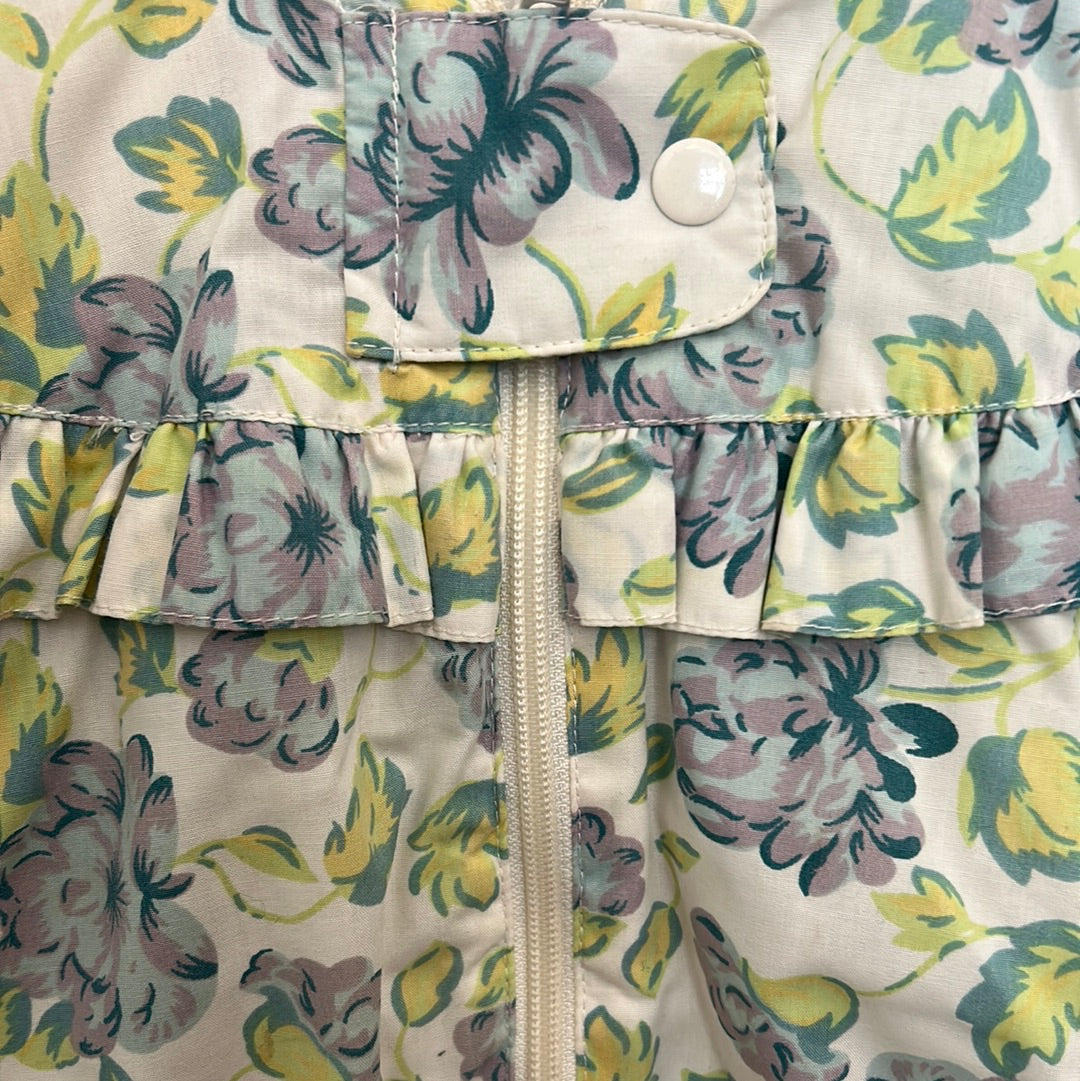 Manteau doublé fleuri