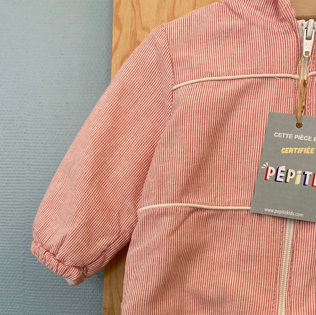 Veste milleraie molletonné
