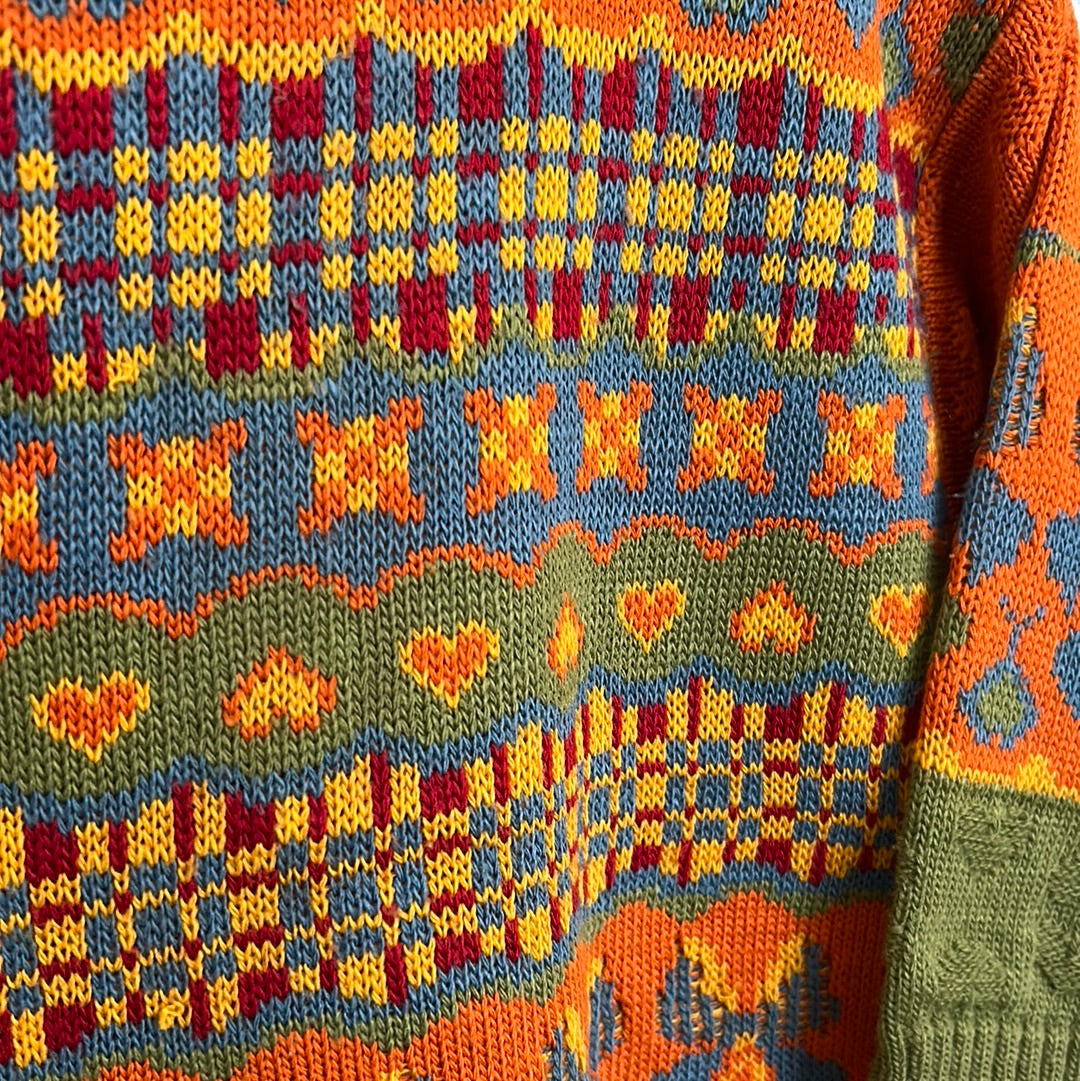 Pull jacquard orange