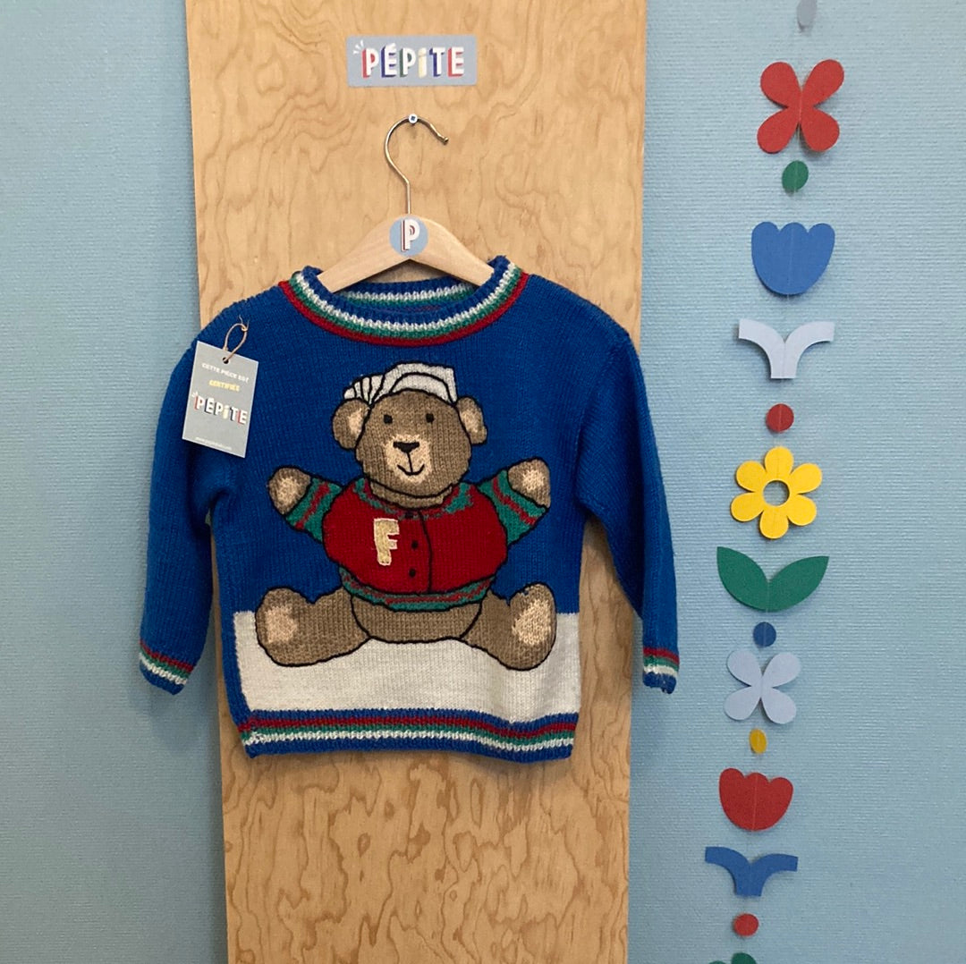 Pull Phildar teddy bear