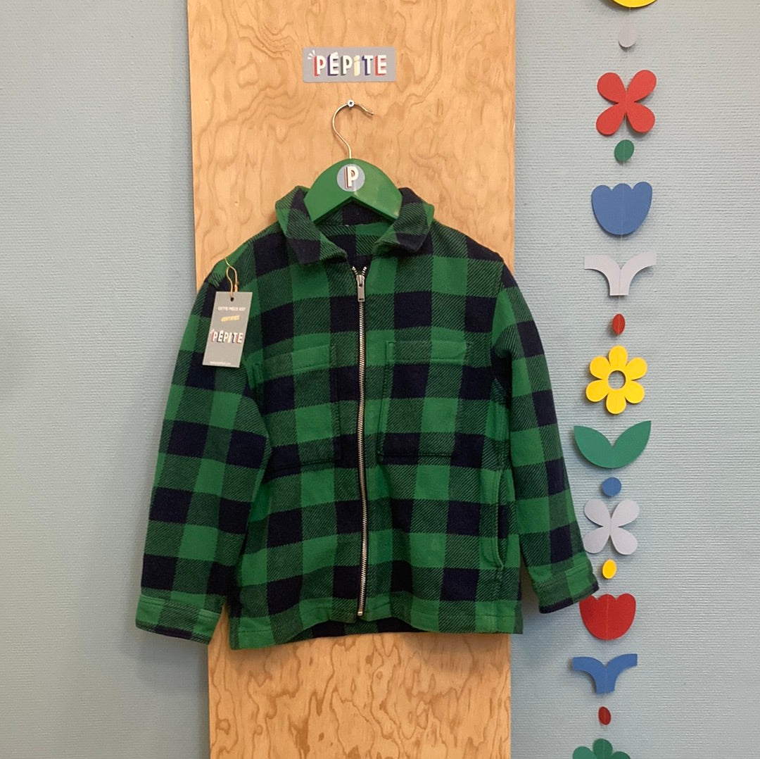 Veste flanelle à carreaux