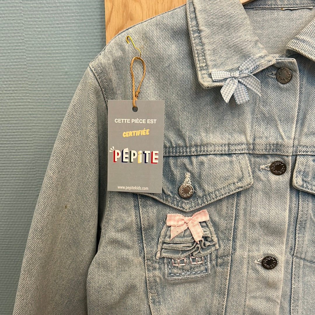 Veste denim noeuds