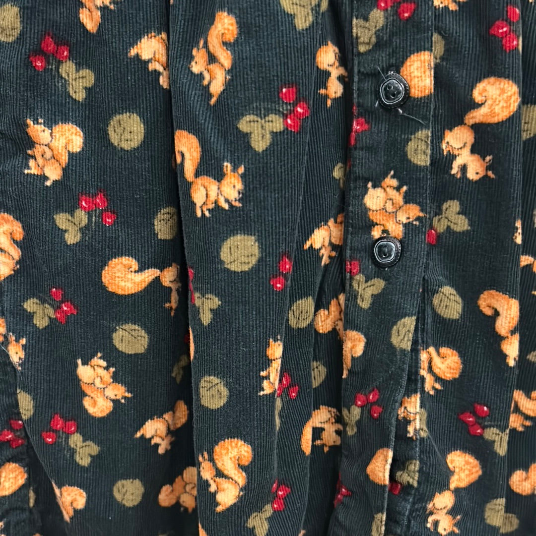 Robe velours écureuil