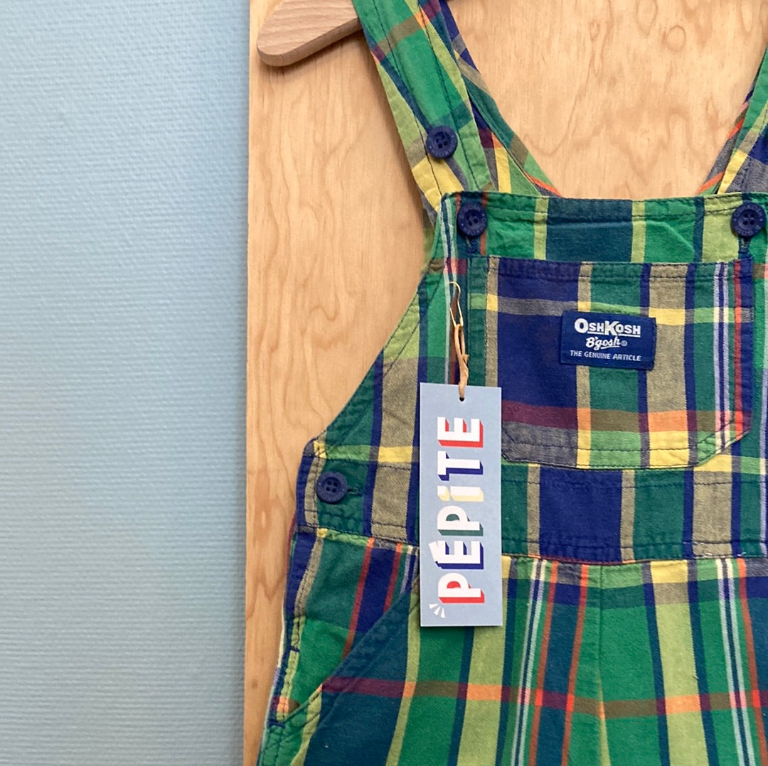 Salopette courte OshKosh tartan