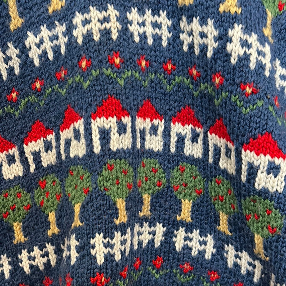 Pull maisons et arbres