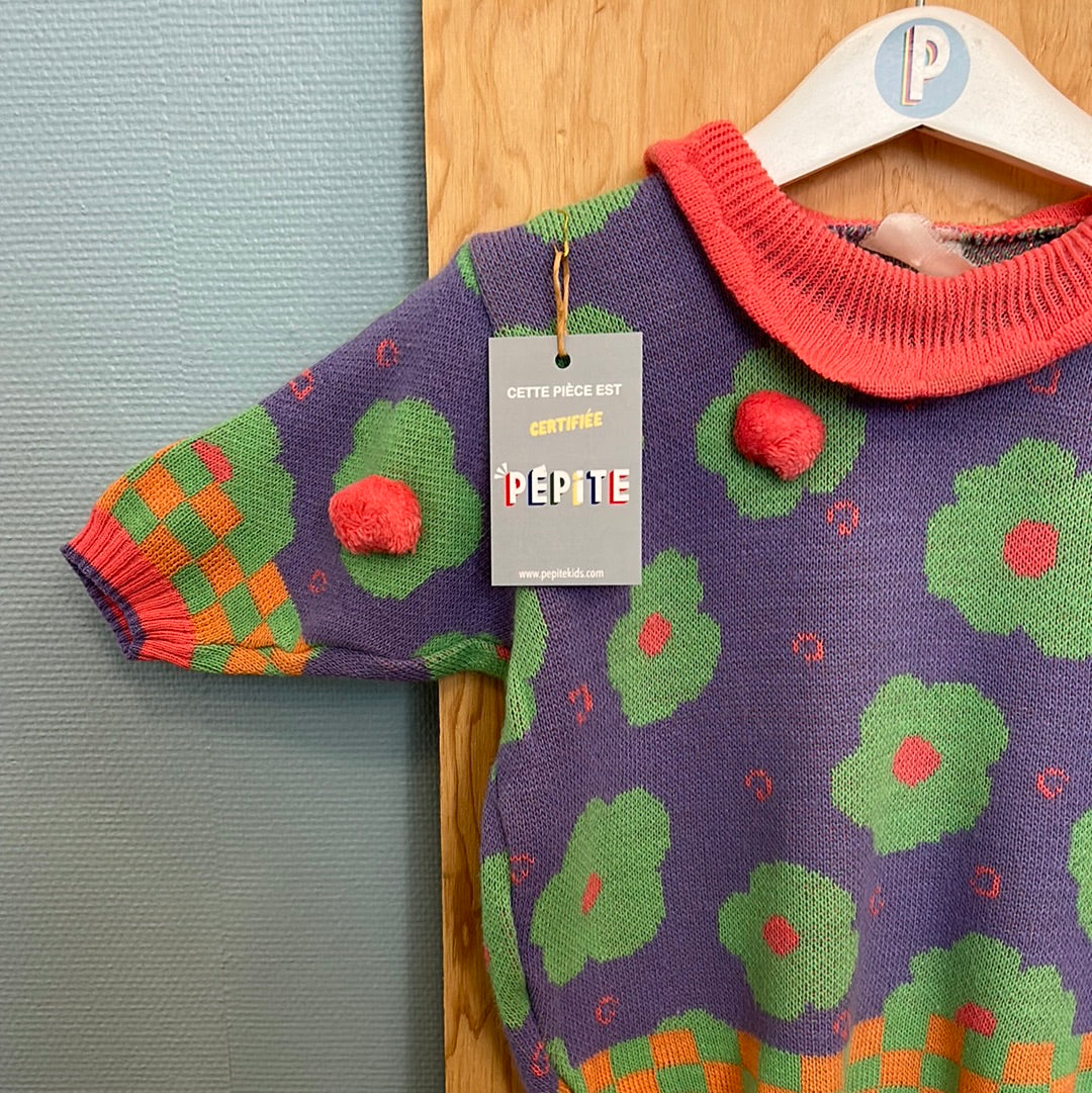 Pull à fleurs