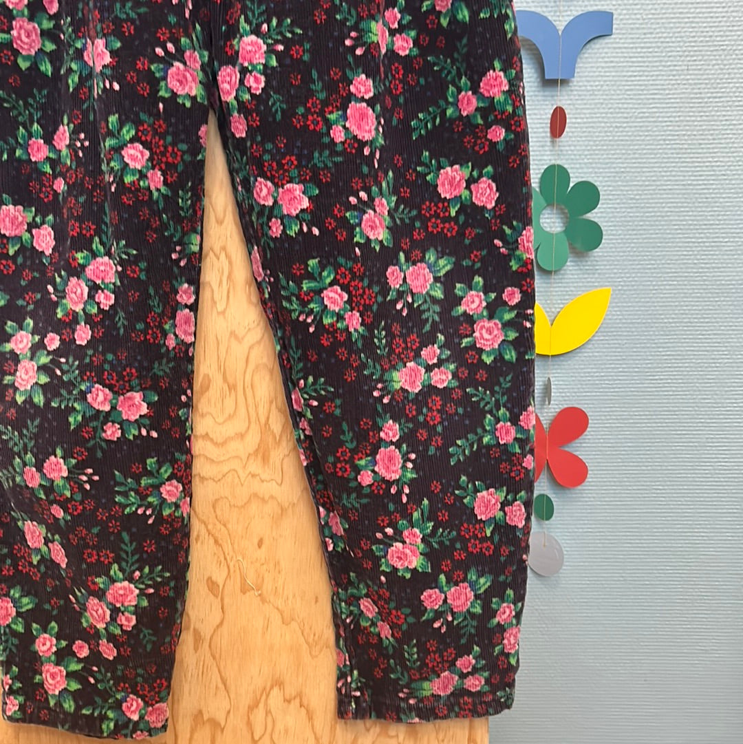 Salopette Oshkosh velours fleurs