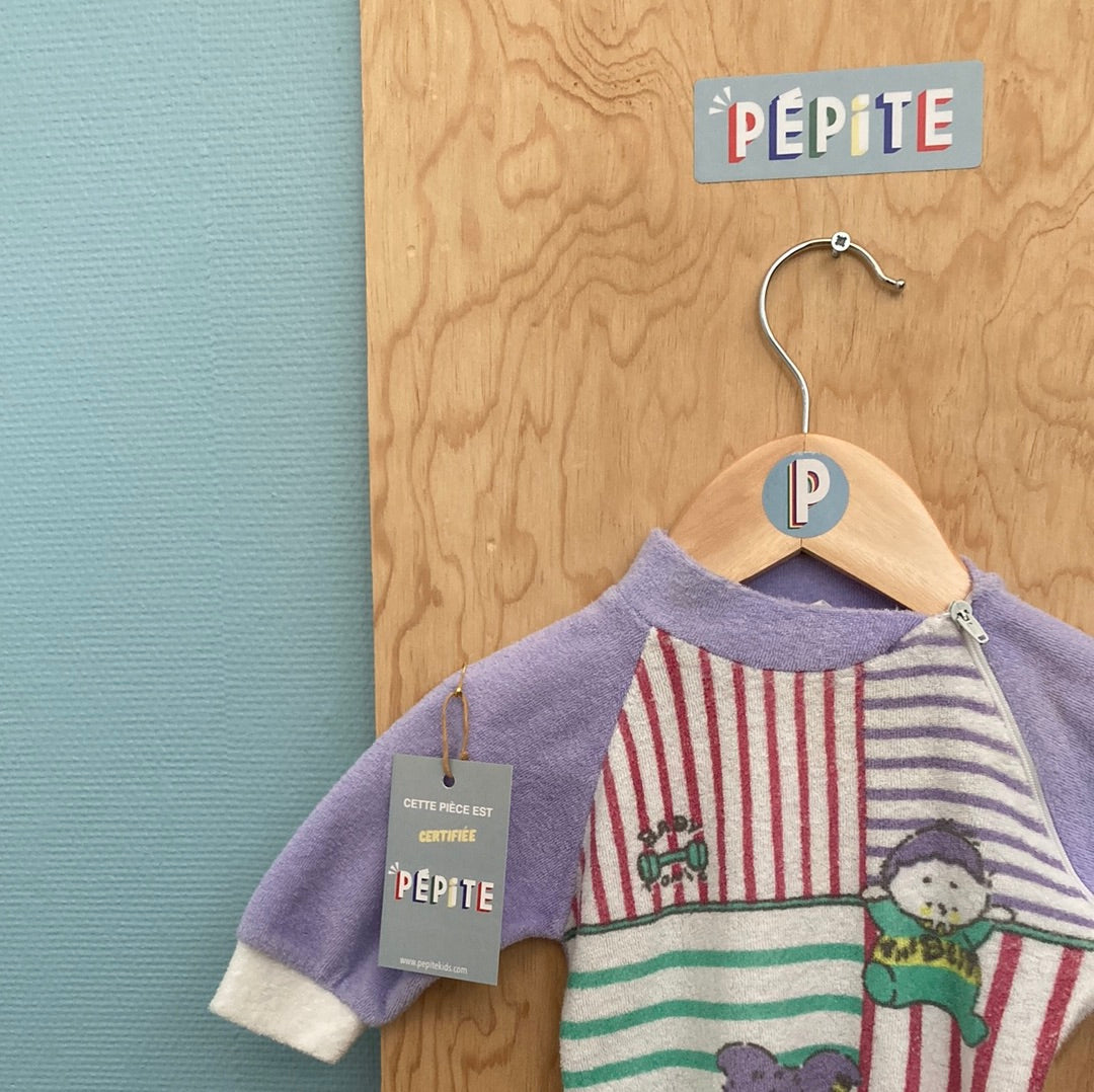 Pyjama rayures éponge