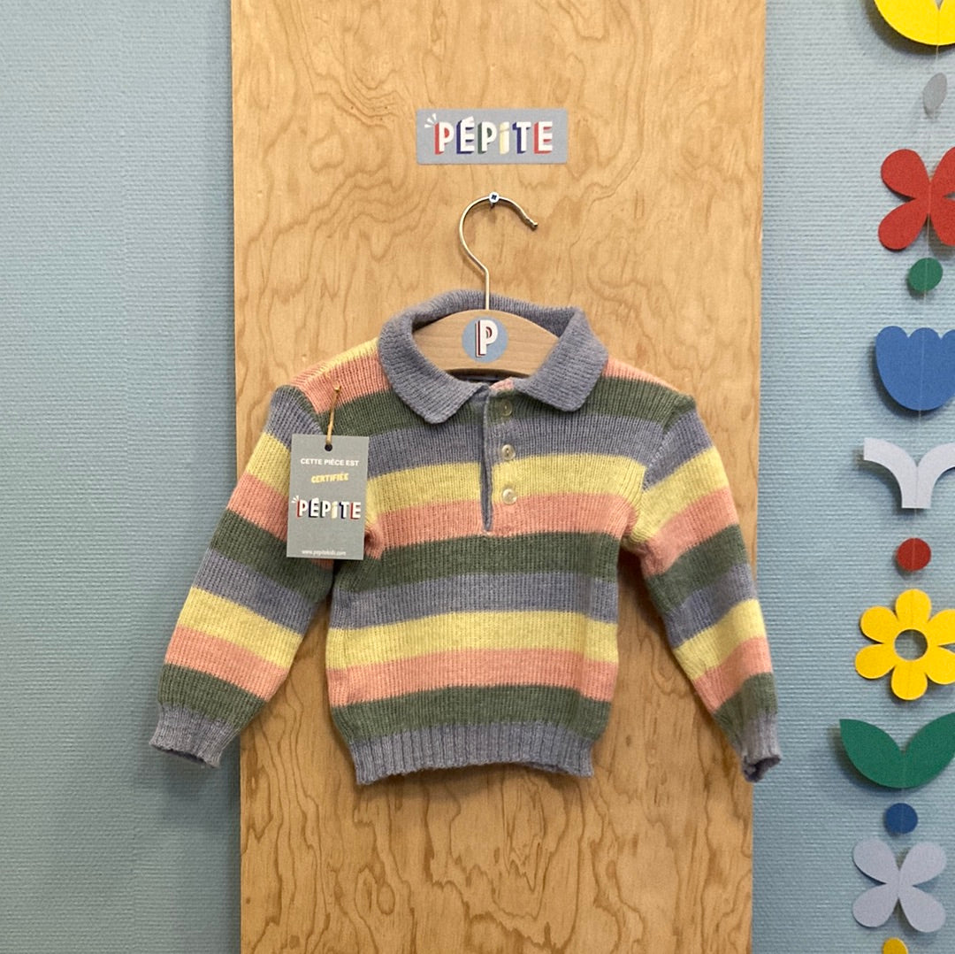 Pull pastel multicolore