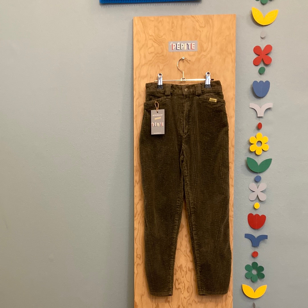 Pantalon velours kaki
