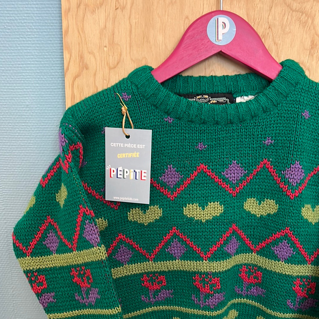 Pull jacquard coeurs