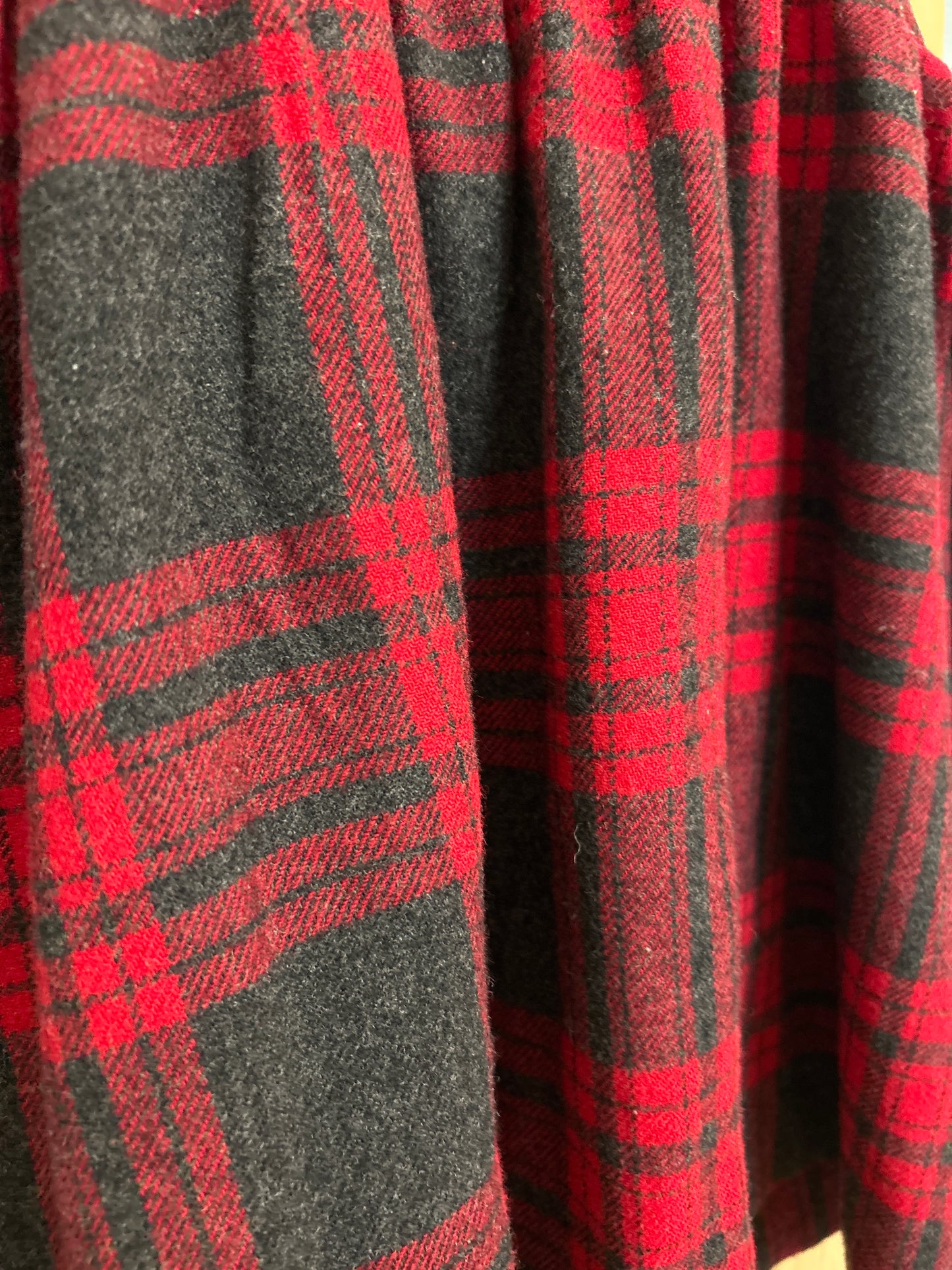Robe laine tartan