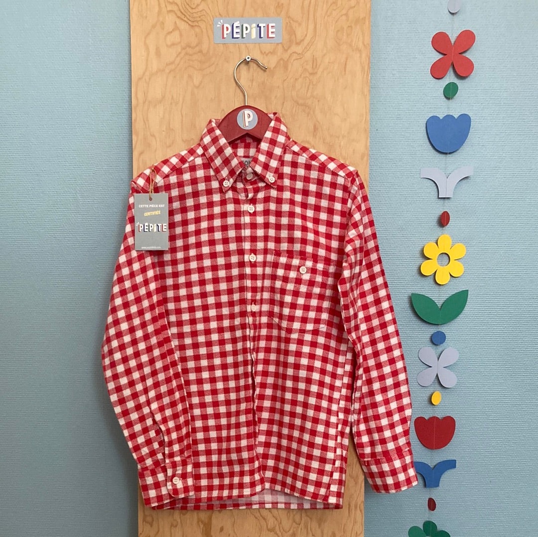 Chemise vichy rouge